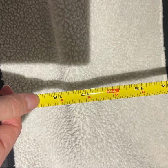 Nike Sportswear Quarter Zip Fleece Sherpa Cropped Sweater Sz Large Retro 90s - Picture 8 of 12